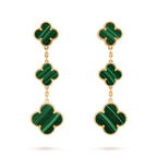 Dream CLOVER MALACHITE 3 MOTIFS GOLD