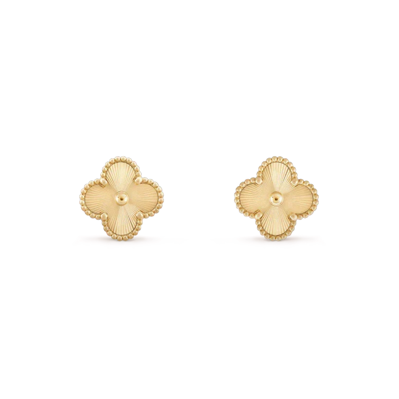 Dream CLOVER MINI 9.5MM LASER EARRINGS