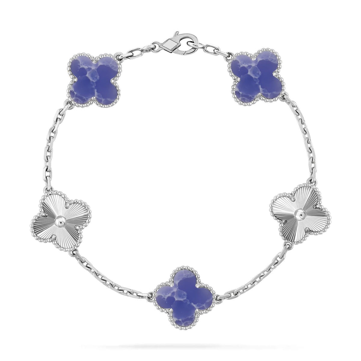 [Dream ]New CLOVER 5 MOTIF BLUE VEINS BRACELET COLLECTION