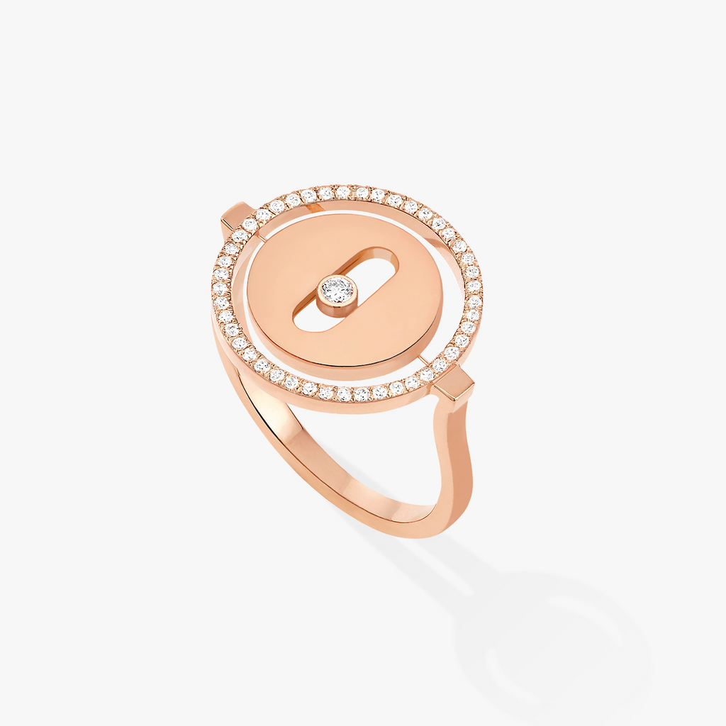 [Dream]LUCKY MOVE PINK GOLD DIAMOND RING