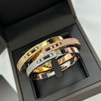 [Dream]Move Noa Rose Gold Pavé Diamond Bangle Bracelet