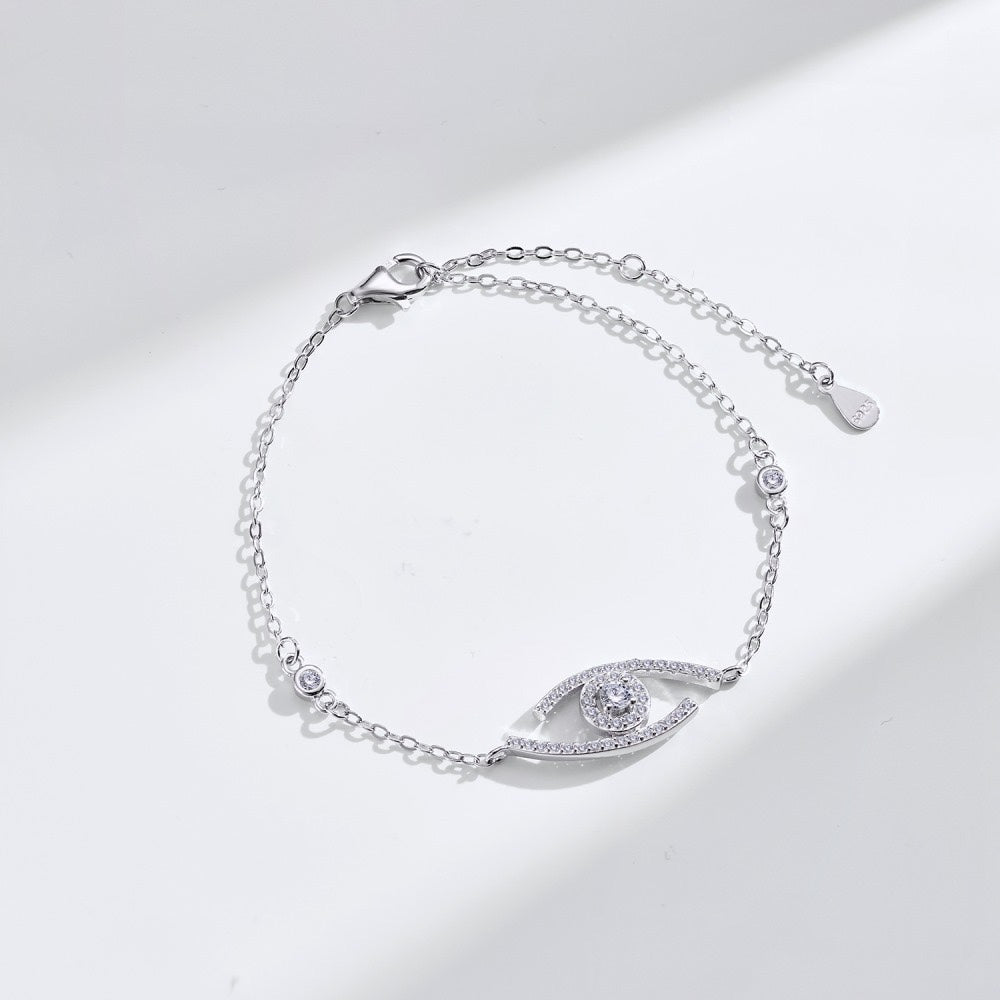 [Dream] Lucky-Eye-Armband mit Pavé-Diamanten