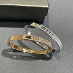 [Dream]Move Noa Rose Gold Pavé Diamond Bangle Bracelet