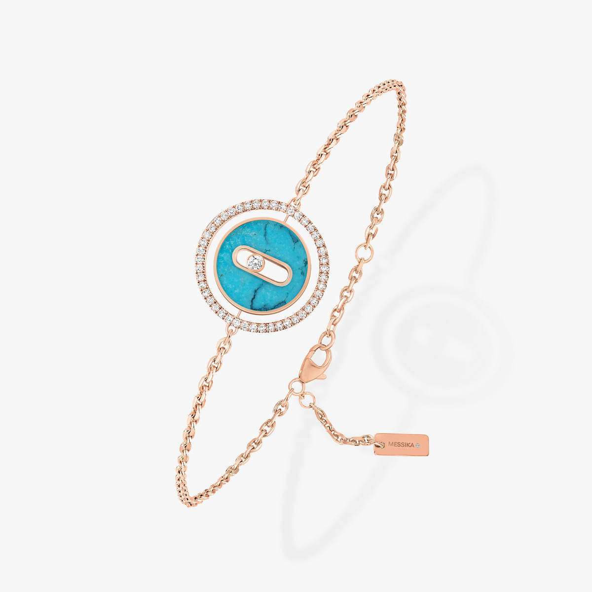[Dream]LUCKY MOVE ARMBAND AUS TÜRKIS, ROSÉGOLD UND DIAMANTEN