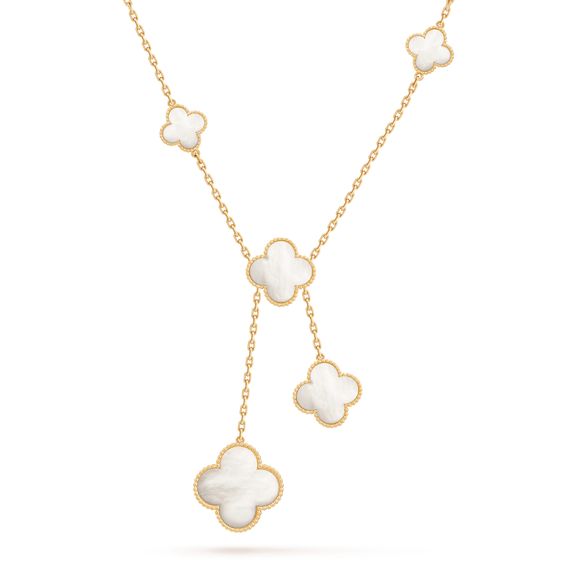 Dream CLOVER MOTHER OF PEARL NECKLACE 6 MOTIF