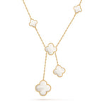 Dream CLOVER MOTHER OF PEARL NECKLACE 6 MOTIF