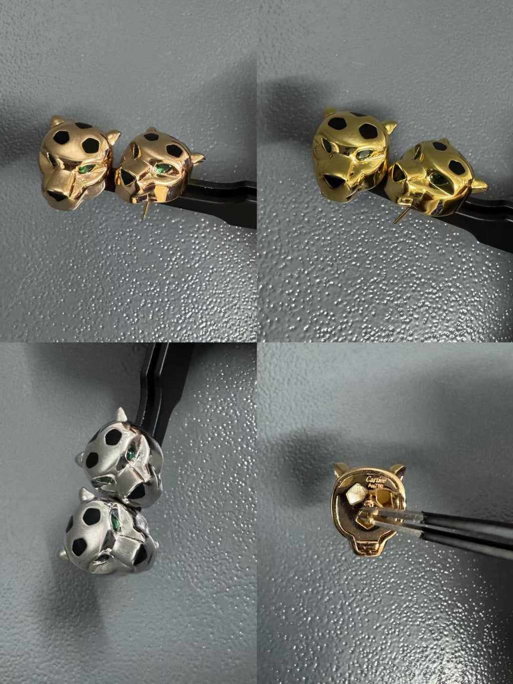 [Dream ] OHRSTECKER MIT TIERMUSTER, DREI FARBEN