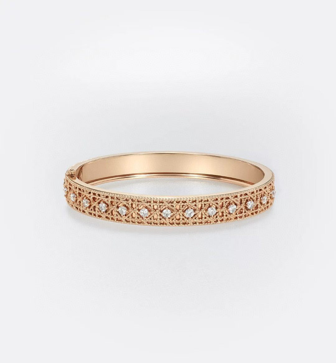 [Dream ] 2026 WOVEN-PATTERN BRACELET SET WITH FULL DIAMOND INLAY THREE-COLORS