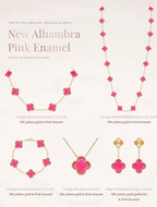 Dream 26 NEUES ROSA EMAILLE-SET MIT BLASENDESIGN