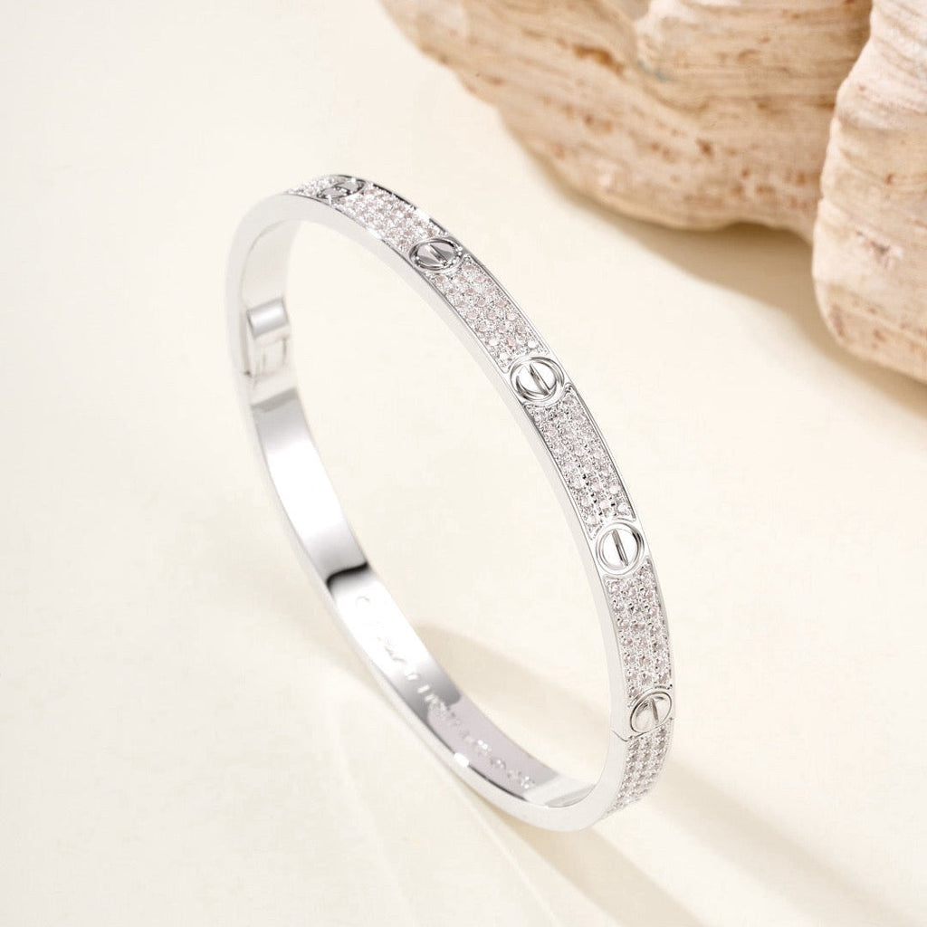 Dream LOVE ARMBAND 4,8 MM MIT DIAMANTBESATZ