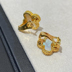 [Dream ] CLOVER LARGE (20mm) 1 MOTIFS WHITE MOP STUD EARRINGS
