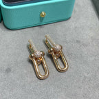 [Dream ] TF U-shaped diamond earrings
