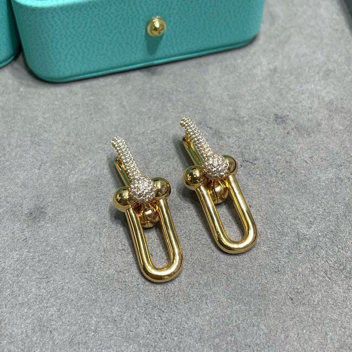 [Dream ] TF U-shaped diamond earrings