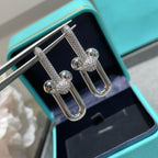 [Dream ] TF U-shaped diamond earrings