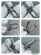 [Dream ] TF U-shaped diamond earrings
