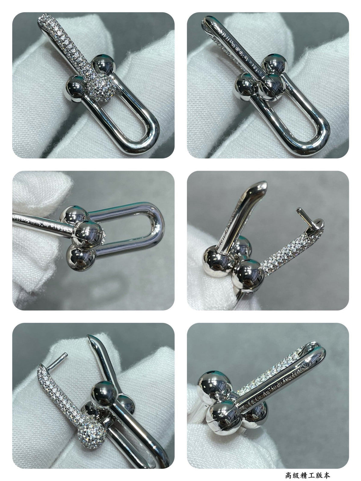 [Dream ] TF U-shaped diamond earrings