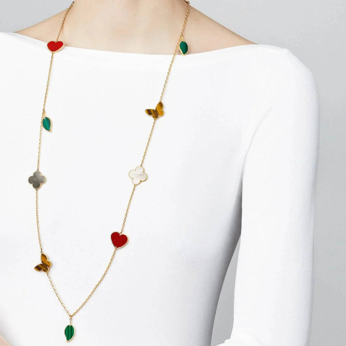 [Dream ] Lucky Alhambra Long Necklace-12 Designs