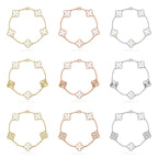 [Dream ]New CLOVER WHITE PEARL MOP 5 MOTIF BRACELET COLLECTION
