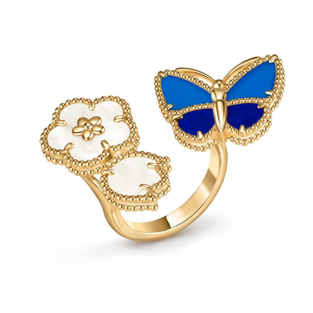 [Dream ] 2026 NEW MODEL SPRING LUCKY 3 MOTIF GOLD RING