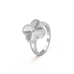 Traum-Kleeblatt-Ring in Silber