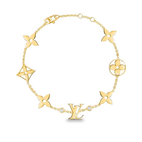 Dream STAR AND SUN 7 MOTIFS GOLD BRACELET