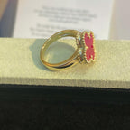 [Dream]NEW CLOVER PINK ENAMEL RINGS
