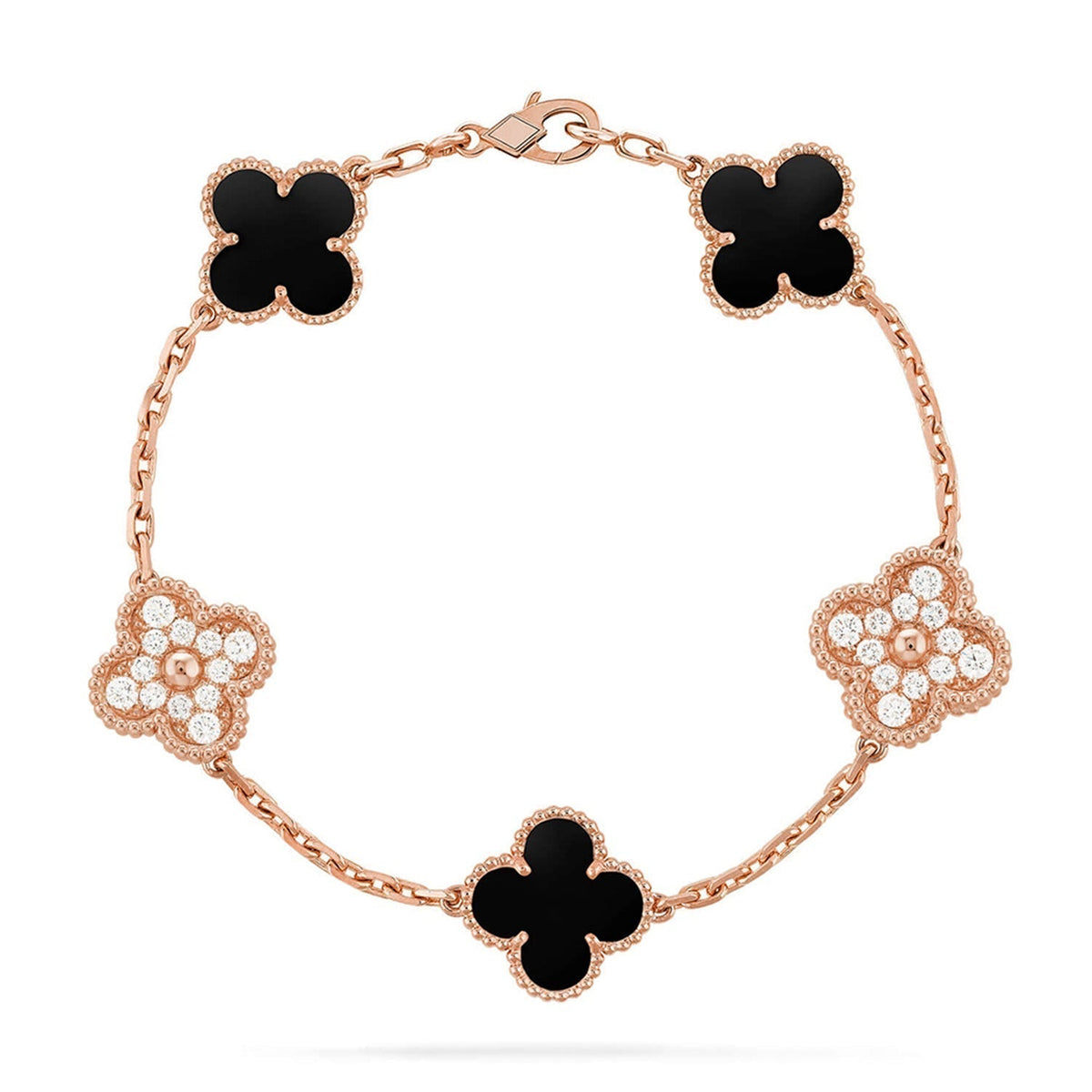 [Dream ]New CLOVER 5 MOTIF ONYXS BRACELET COLLECTION
