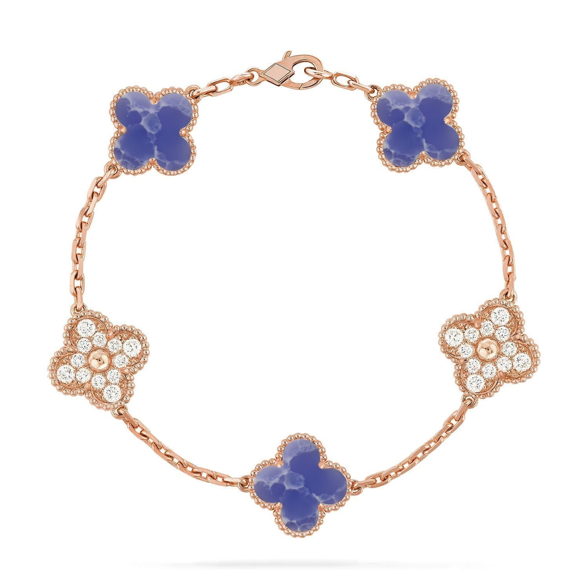 [Dream ]New CLOVER 5 MOTIF BLUE VEINS BRACELET COLLECTION