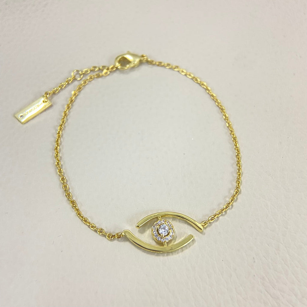 [Dream] Lucky-Eye-Armband mit Pavé-Diamanten