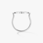 [Traum]LUCKY MOVE PAVIERTER DIAMANTRING IN SILBER