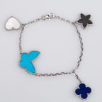 ドリーム LUCKY SPRING シルバーブレスレット 4モチーフ