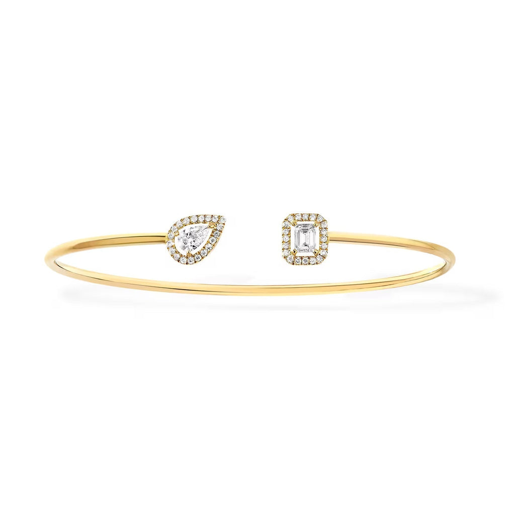 [Dream]JONC FLEX MY TWIN TOI & MOI ARMBAND SILBER DIAMANT