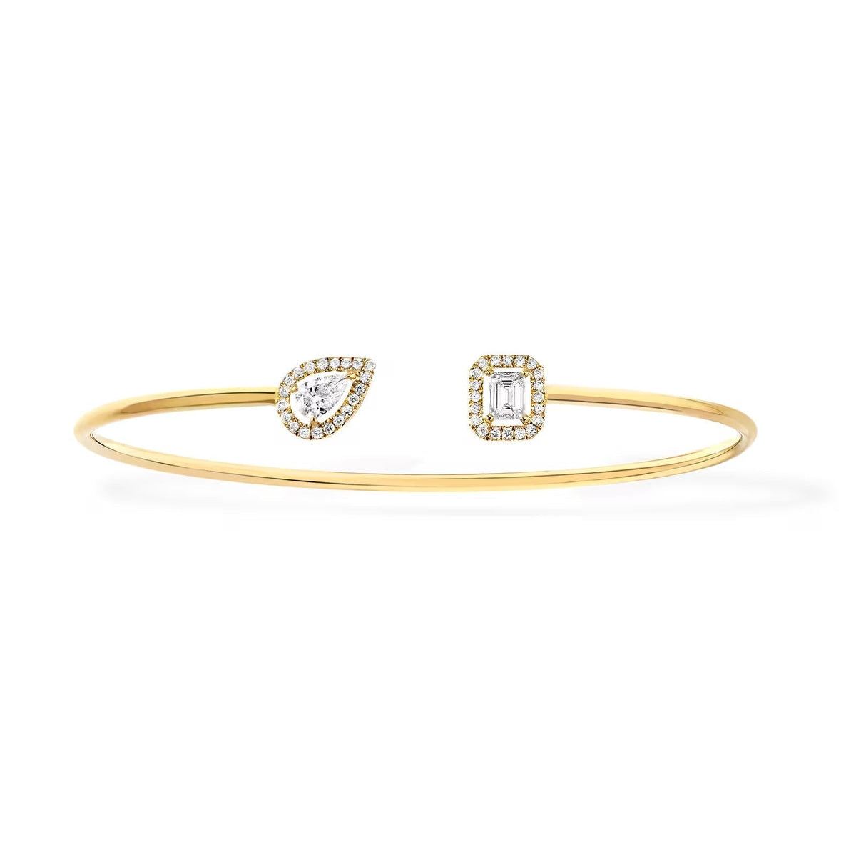 [Dream]JONC FLEX MY TWIN TOI & MOI ARMBAND SILBER DIAMANT