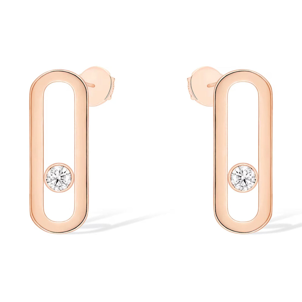 [Dream]MOVE UNO SMALL 1 DIAMOND EARRINGS