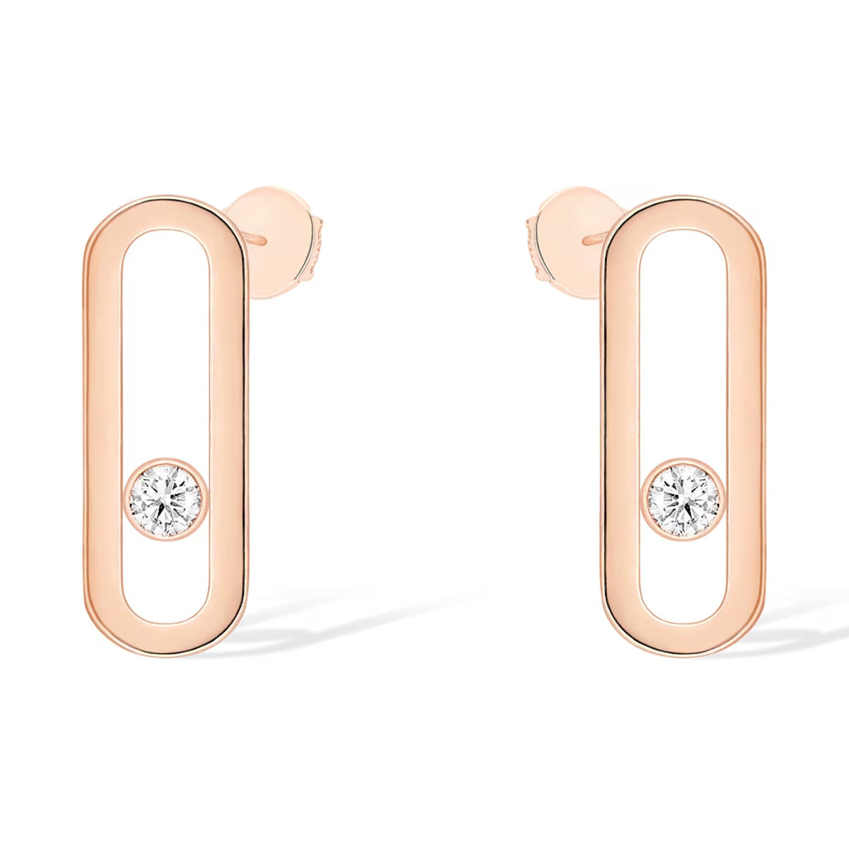 [Dream]MOVE UNO SMALL 1 DIAMOND EARRINGS