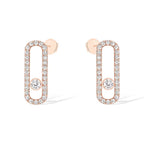 [Dream]MOVE UNO STUD DIAMOND PAVED EARRINGS