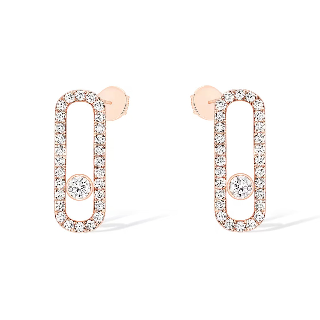 [Dream]MOVE UNO STUD DIAMOND PAVED EARRINGS