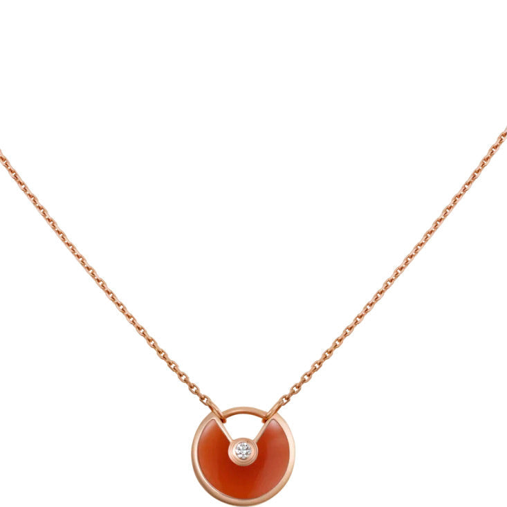 Dream AMULETTE GOLD CARNELIAN ONYX NECKLACE