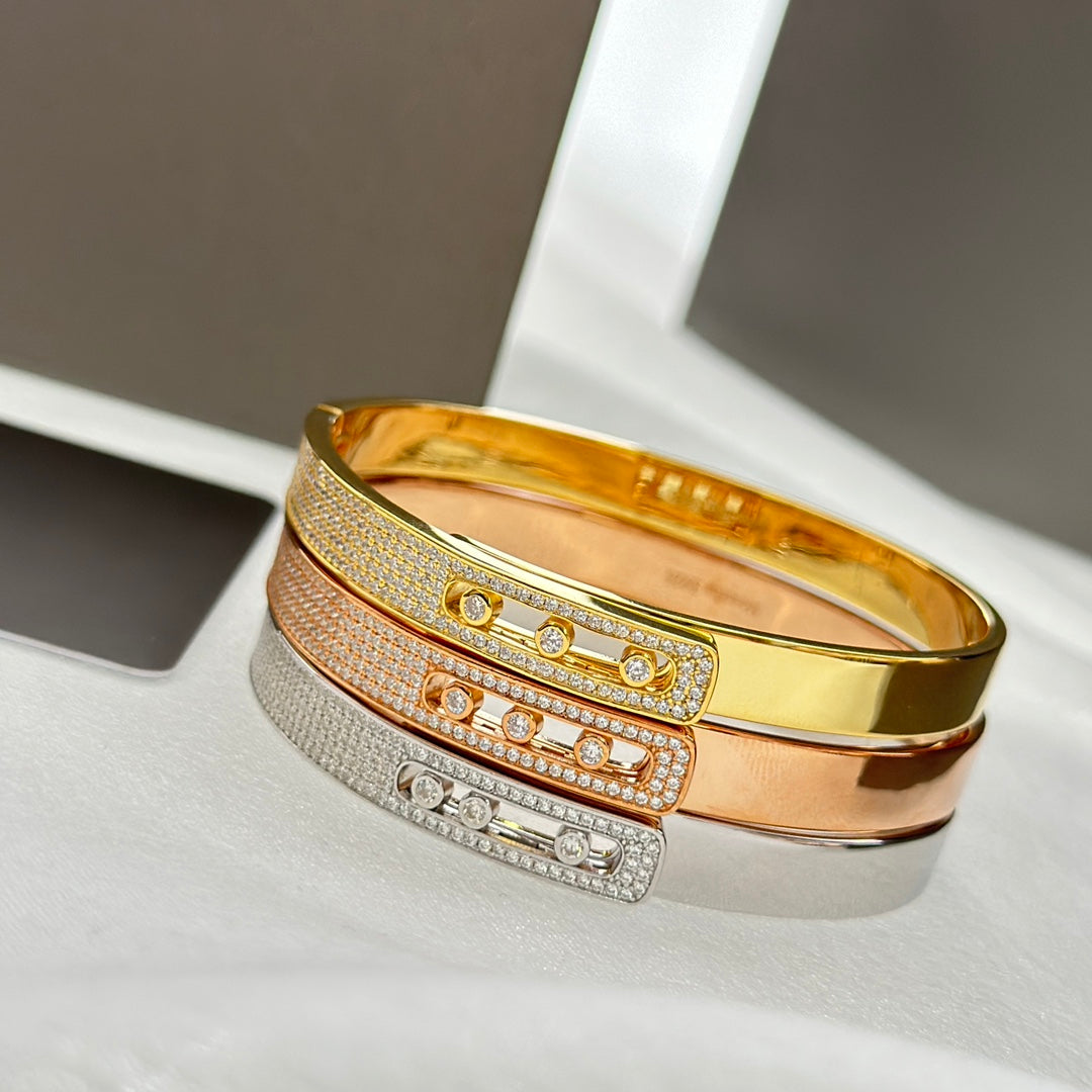 [Dream]Move Noa Rose Gold Pavé Diamond Bangle Bracelet
