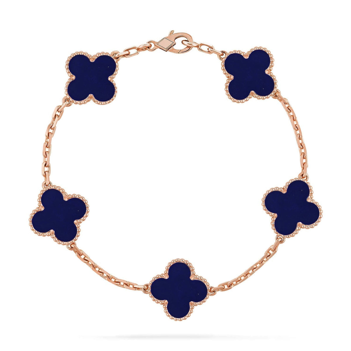 [Dream ]New CLOVER 5 MOTIF LAPIS LAZULI BRACELET COLLECTION