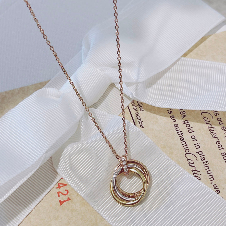 Dream TRINITY NECKLACE GOLD  DIAMONDS