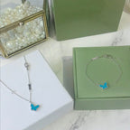 Dream BUTTERFLY TURQUOISE BUTTERFLY BRACELET SILVER