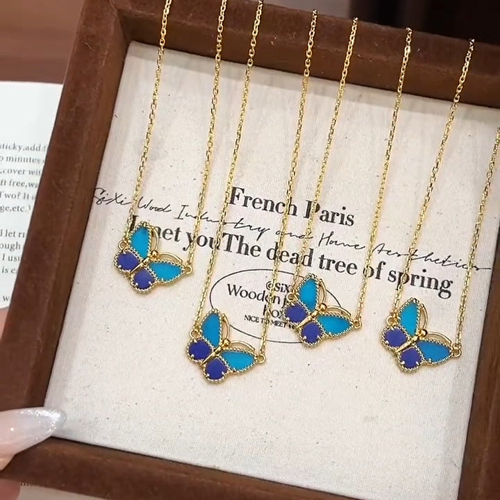 [Dream ] 2026 BUTTERFLY BLUE   NECKLACE