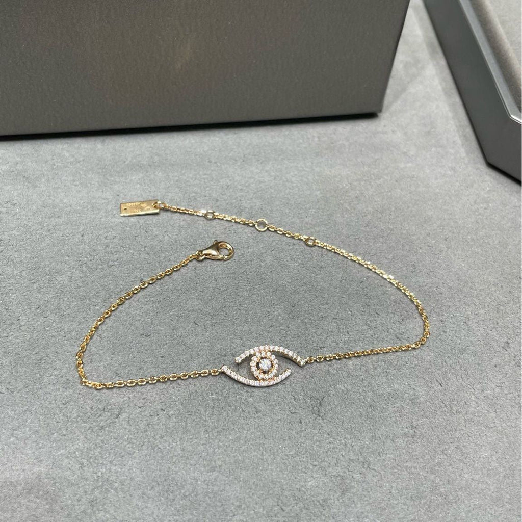 [Dream] Lucky-Eye-Armband mit Pavé-Diamanten