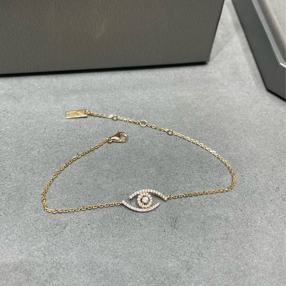 [Dream] Lucky-Eye-Armband mit Pavé-Diamanten