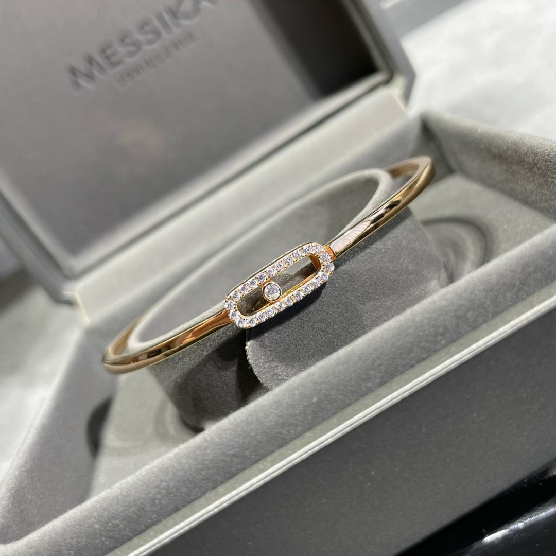 [Dream]Move Uno Armreif mit Pavé-Diamanten, flexibel, Medium