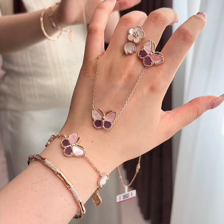 [Dream] 26 NEUES KLEEBATT GLÜCKS-SET HELLVIOLETT