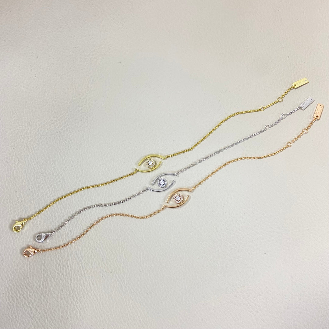 [Dream] Lucky-Eye-Armband mit Pavé-Diamanten