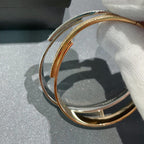 [Dream]Move Noa Rose Gold Pavé Diamond Bangle Bracelet