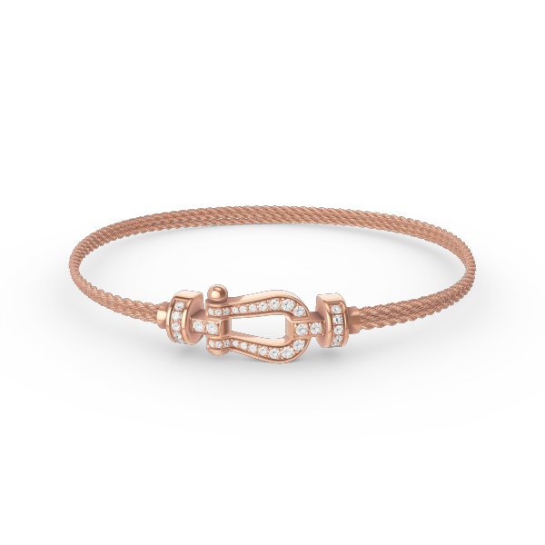 Dream FORCE SMALL HORSESHOE  DIAMOND CHAIN ROPE BRACELET